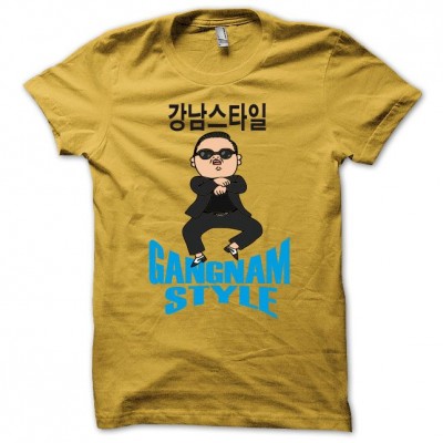 Gangnam Style on Camiseta Gangnam Style Amarillo