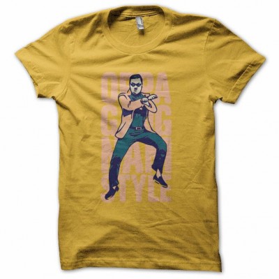 Oppa Gangnam Style on Camiseta Gangnam Style Oppa                  Amarillo