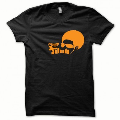   Tees on Shirt Afro Funk Orange On Black