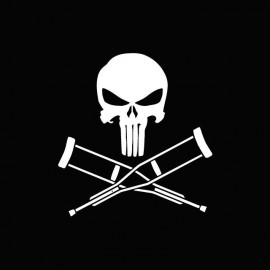 Punisher vs shirt Jackass white / black