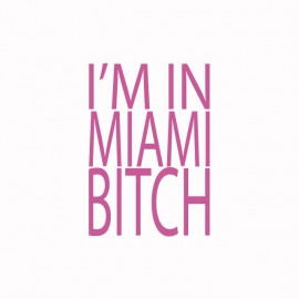 Tee shirt  LMFAO I'm in miami bitch blanc