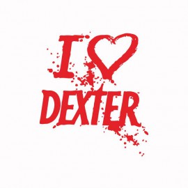 Tee shirt  love DEXTER rouge/blanc