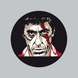 Camiseta Scarface tony montana gris