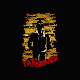 Camiseta Taxi Driver yellow cabs negro