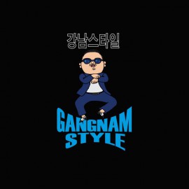 Tee shirt  Gangnam Style 강남 스타일 noir