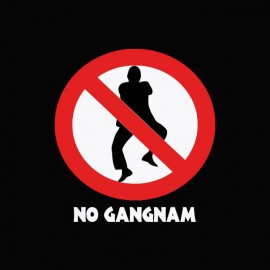 Tee shirt  no Gangnam Style 강남 스타일 noir