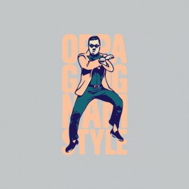 Tee shirt  Gangnam Style OPPA 강남 스타일 gris