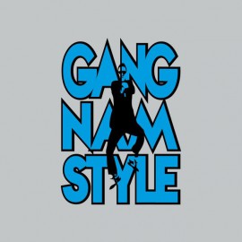 Tee shirt  Gangnam Style 강남 스타일 gris