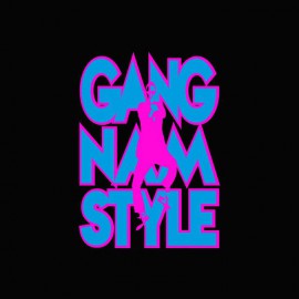 Tee shirt  Gangnam Style 강남 스타일 noir