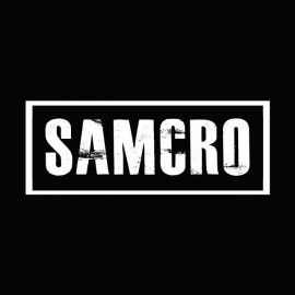 Camisa samcro Hijos de la anarquía blanco / negro