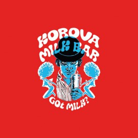 T-shirt Clockwork Orange milk bar black