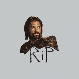 Tee shirt Spartacus RIP Crixus gris