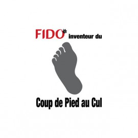 Tee shirt Fido Le coup de pied au cul blanc