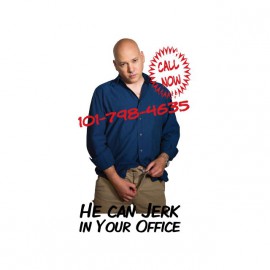 Tee shirt Charlie Runkle Californication Jerk in your office blanc