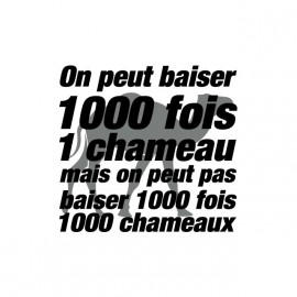 Tee shirt La cité de la peur parodie baiser chameau 1000 fois blanc