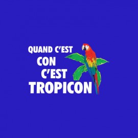 Tee shirt Les Nuls Tropico parodie Tropicon bleu