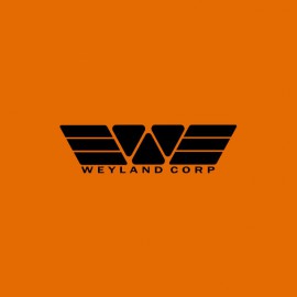 T-shirt weyland corp Prometheus Alien orange