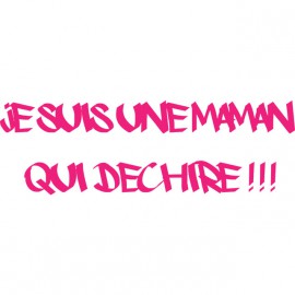 tee shirt blanc je suis une maman qui dechire