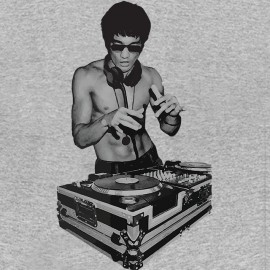 Camisa dj bruce lee gris