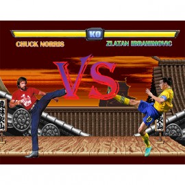 shirt chuck norris vs zlatan ibrahimovic white