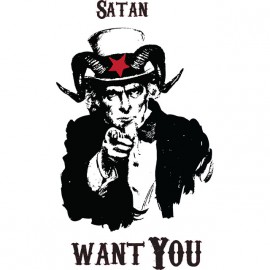 shirt satan want you white