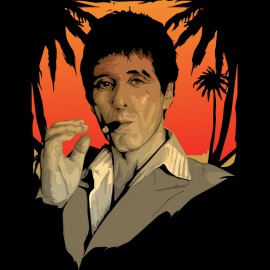 tony montana black shirt SCARFACE