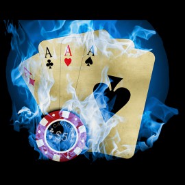 Poker black shirt Firerblue