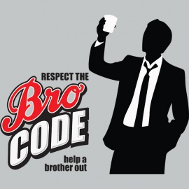 Shirt barney stinson bro respect the gray code