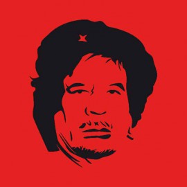 tee shirt che kadhafi rouge