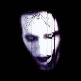 tee shirt Marilyn Manson vampire noir