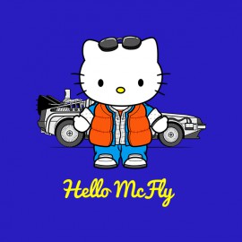 tee shirt hello mcfly blue