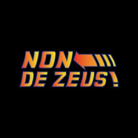 tee shirt retour vers le futur non de zeus phrase culte doc emmet brown noir