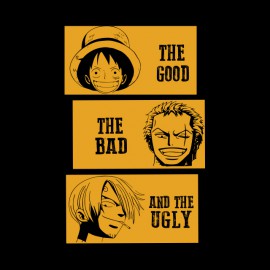 shirt one piece movie parody the good the bad and the ugly black