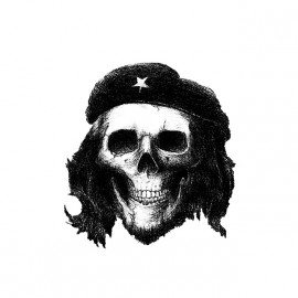 Che Guevara t-shirt white skull