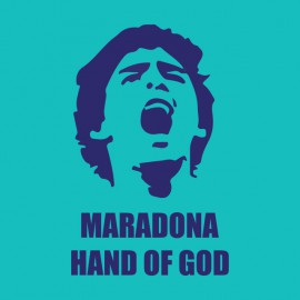 tee shirt maradona hand of god bluesky