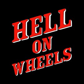 tee shirt hell on wheels logo noir