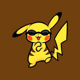 camisa marrón Gangnam Style baile Pikachu