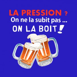 tee shirt biere pression sportifs de haut niveau bleu