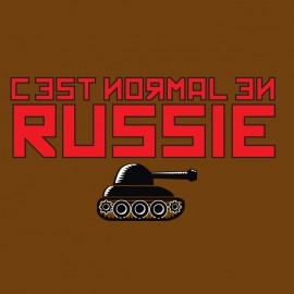 t-shirt that's normal brown russia