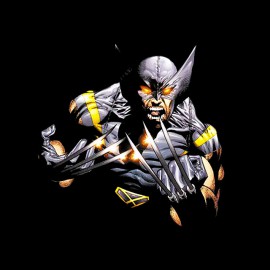 tee shirt wolverine mode comics noir