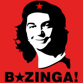 che camisa roja Bazinga