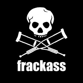 camiseta del negro de la camisa frackass