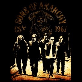 tee shirt sons of anarchy  noir