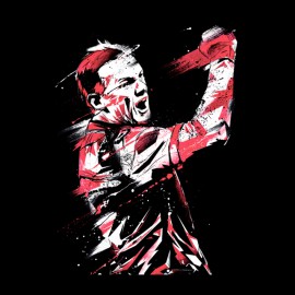 Wayne Rooney shirt design black art