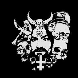 Charles Manson camisa de color negro satanista