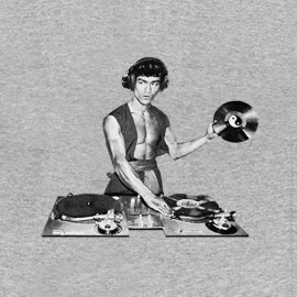 bruce lee dj shirt gris