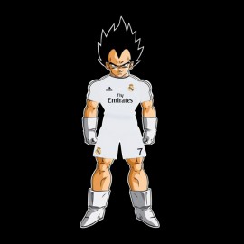 tee shirt Vegeta real madrid noir