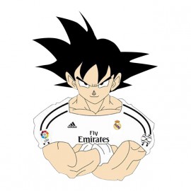 Goku camisa blanca real madrid