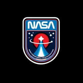 black tee shirt NASA