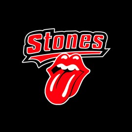 Stones t-shirt black